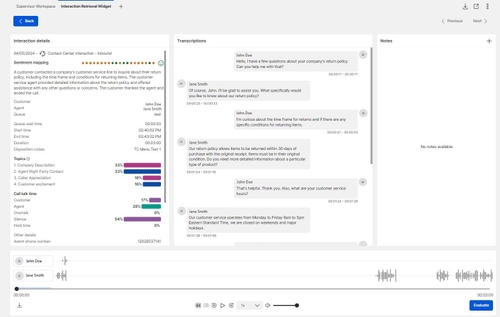 Improved AI transcription accuracy in Speech Analytics.